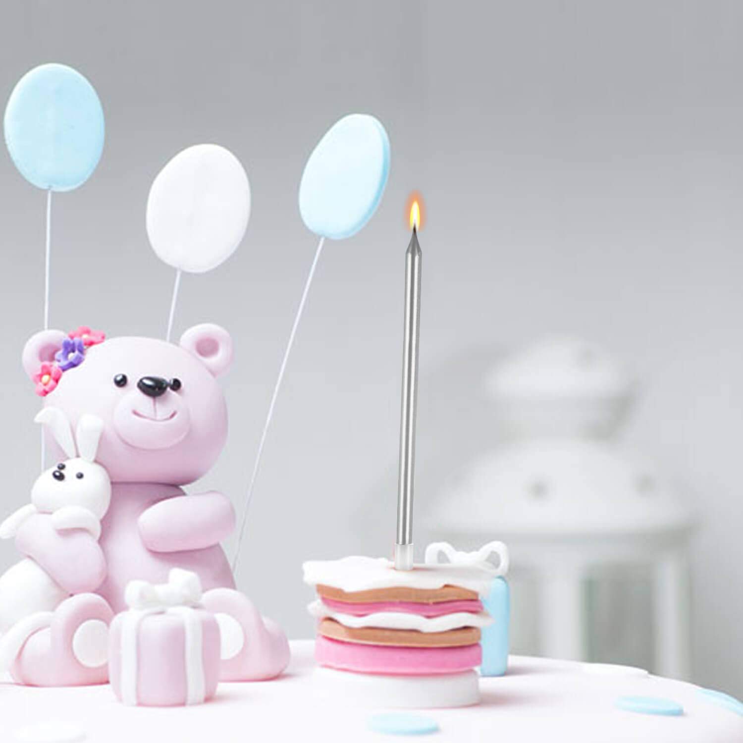 Amazon.co.jp: BEAN LIEVE バースデーキャンドル 24個 - 長く薄い