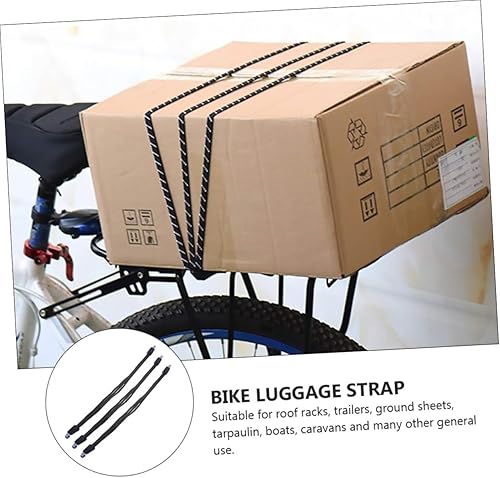 Miniatura 8 de YARNOW 9 piezas de cuerda de amarre para estante cinturón de equipaje elástico bicicleta cuerda elástica correas resistentes bicicleta maleta correa