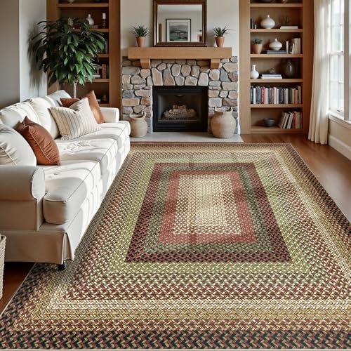 Faux Braided Large Area Rug