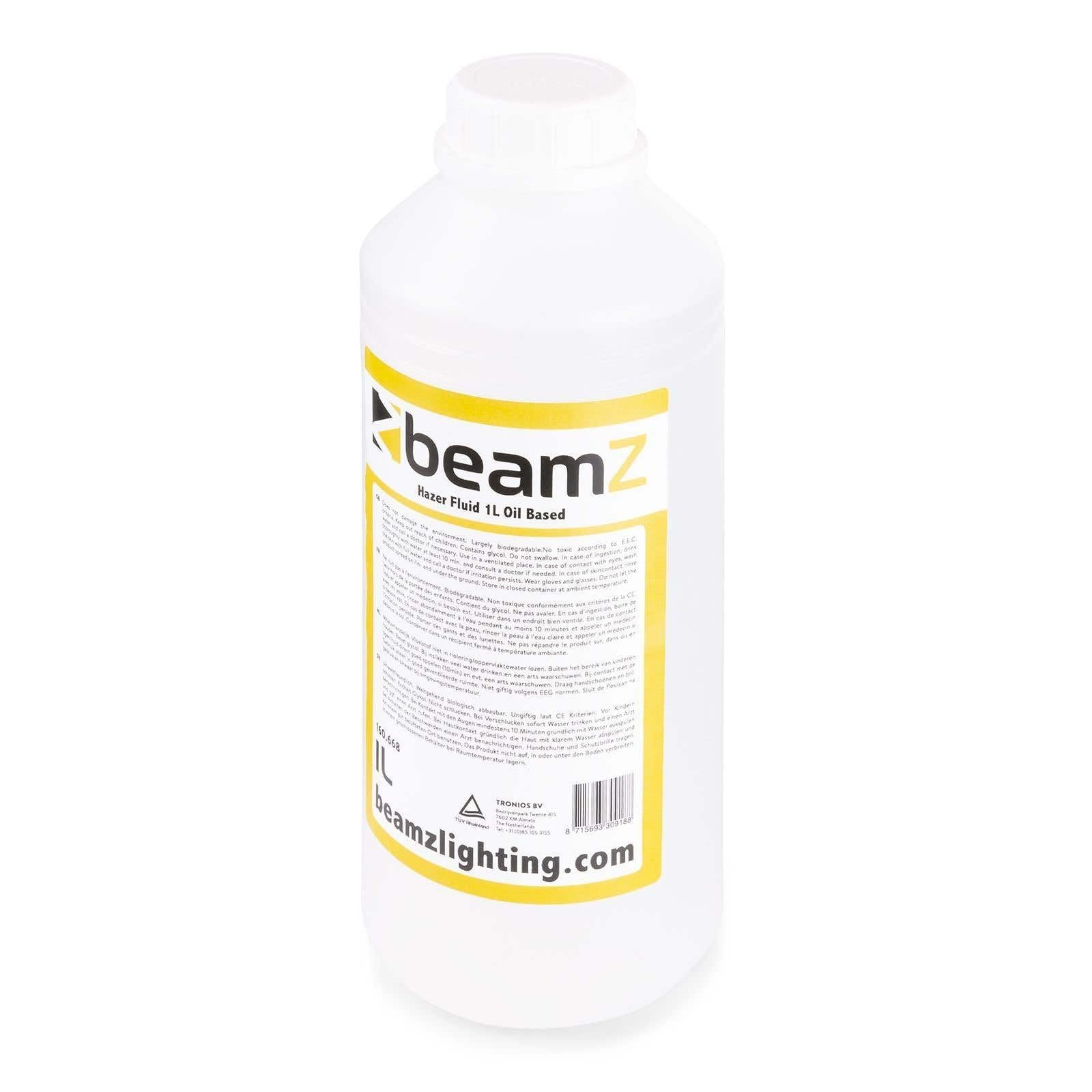 BeamZ FHF1O Liquido de Niebla 1L, Líquido para Máquina de Humo con Base de Aceite, Estándar, Liquido Maquina de Humo para Fiestas, Discoteca, Eventos, Halloween