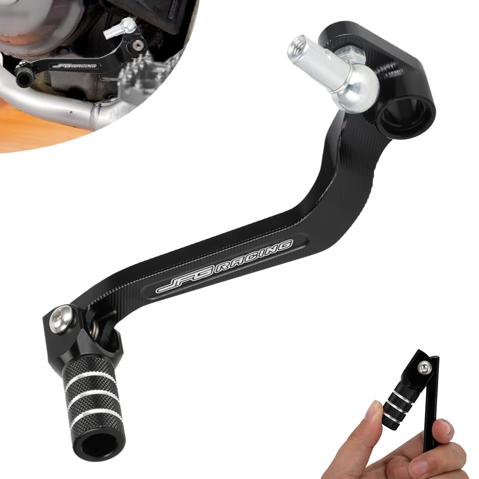 JFG RACING Motorcycle Folding Gear Shifter Shift Lever Pedal CNC