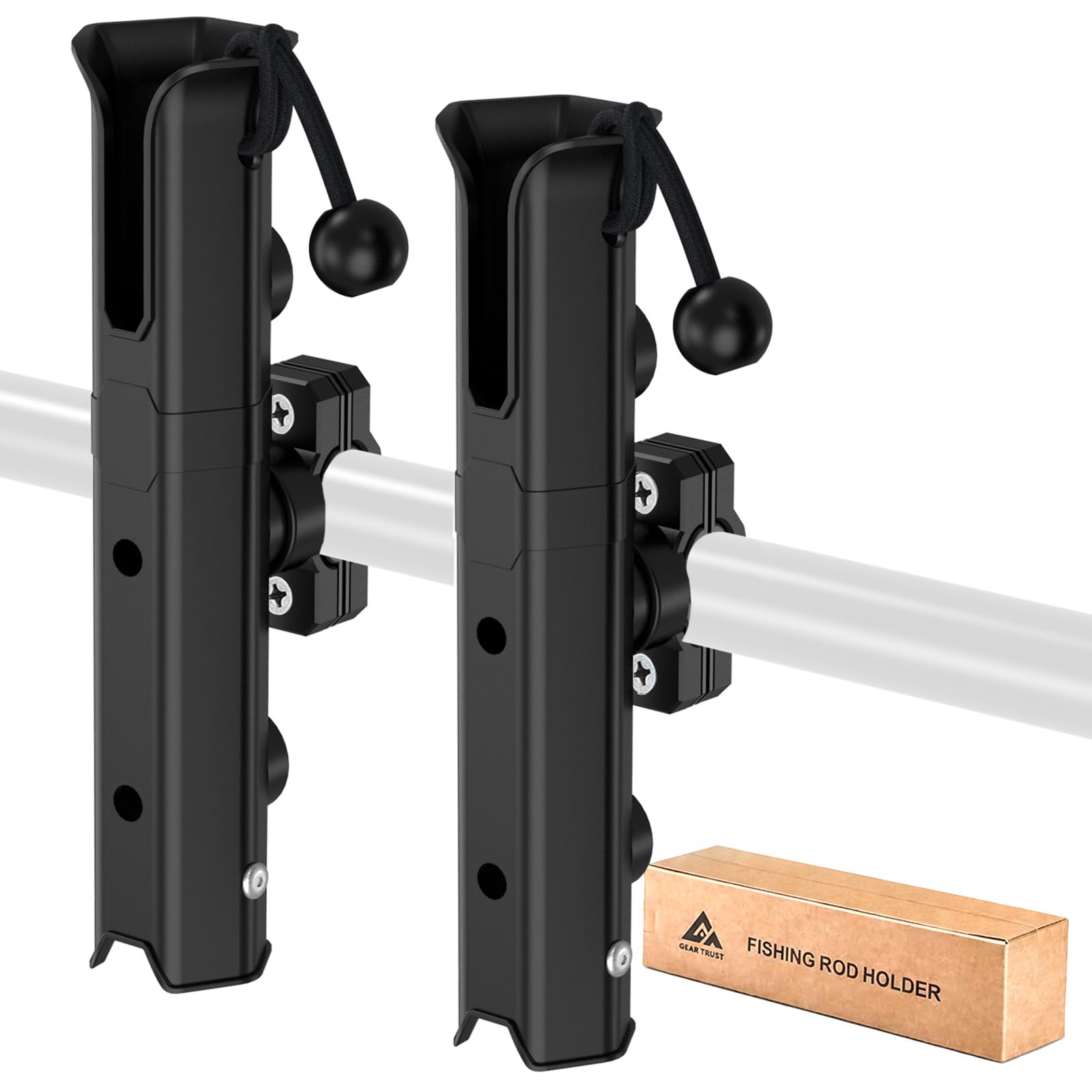 GearTrust Clamp On Bike Fishing Pole Holder, Motorcycle Fishing Rod Holder