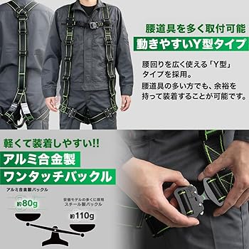 Amazon.co.jp: VOICE (ヴォイス) 新規格 フルハーネス 安全帯