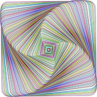 Bgraamiens Puzzle-Twisted 3D Colorful squares-1000 Pieces Square Puzzle Color Challenge Jigsaw Puzzles for Adults and Kids