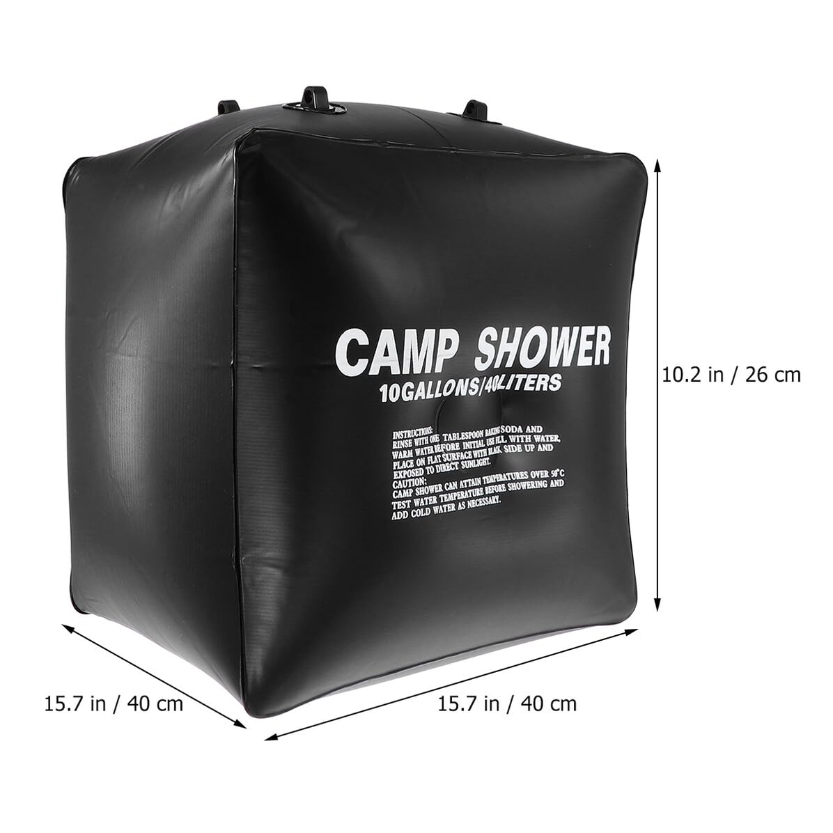INOOMP Bolsa de Ducha Solar para Camping 40l Bolsa de Agua Solar de PVC Duradera Portátil Cuerda de Nailon para Baño al Aire Libre Adecuado para Senderismo y Acampadas