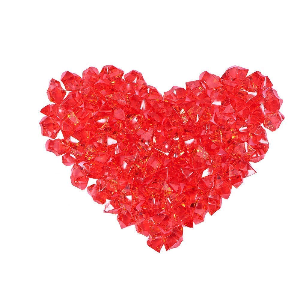 Promote Trader Pack of 100 Gram Acrylic Diamonds Faux Crystals for Home Decor Succulent Plant Stones Decorative Stones for Aquarium Fish Tank Landscaping Vase Fillers(Red) (B096S9P3VR) Amazon Price History, Amazon Price Tracker