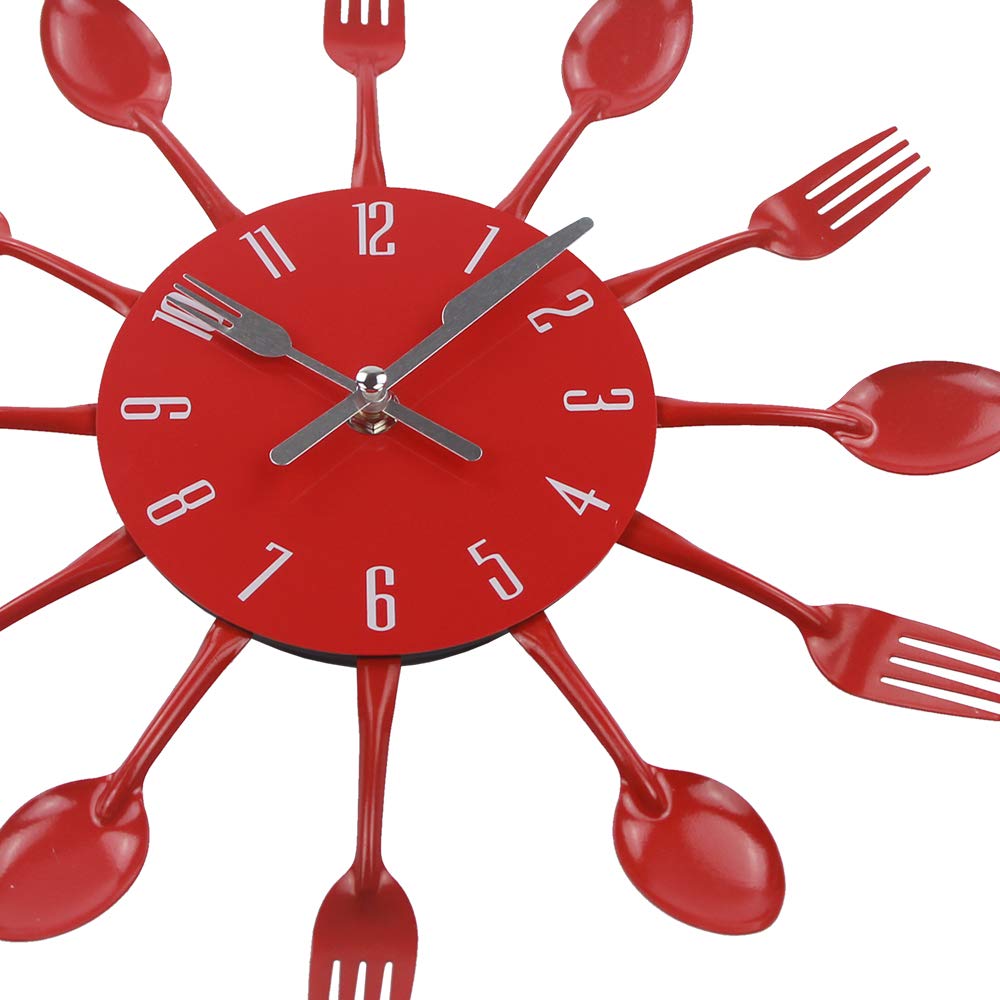 Buy Amazlife Kitchen Wall Clock, Kitchen Cutlery Wall Clock with Forks