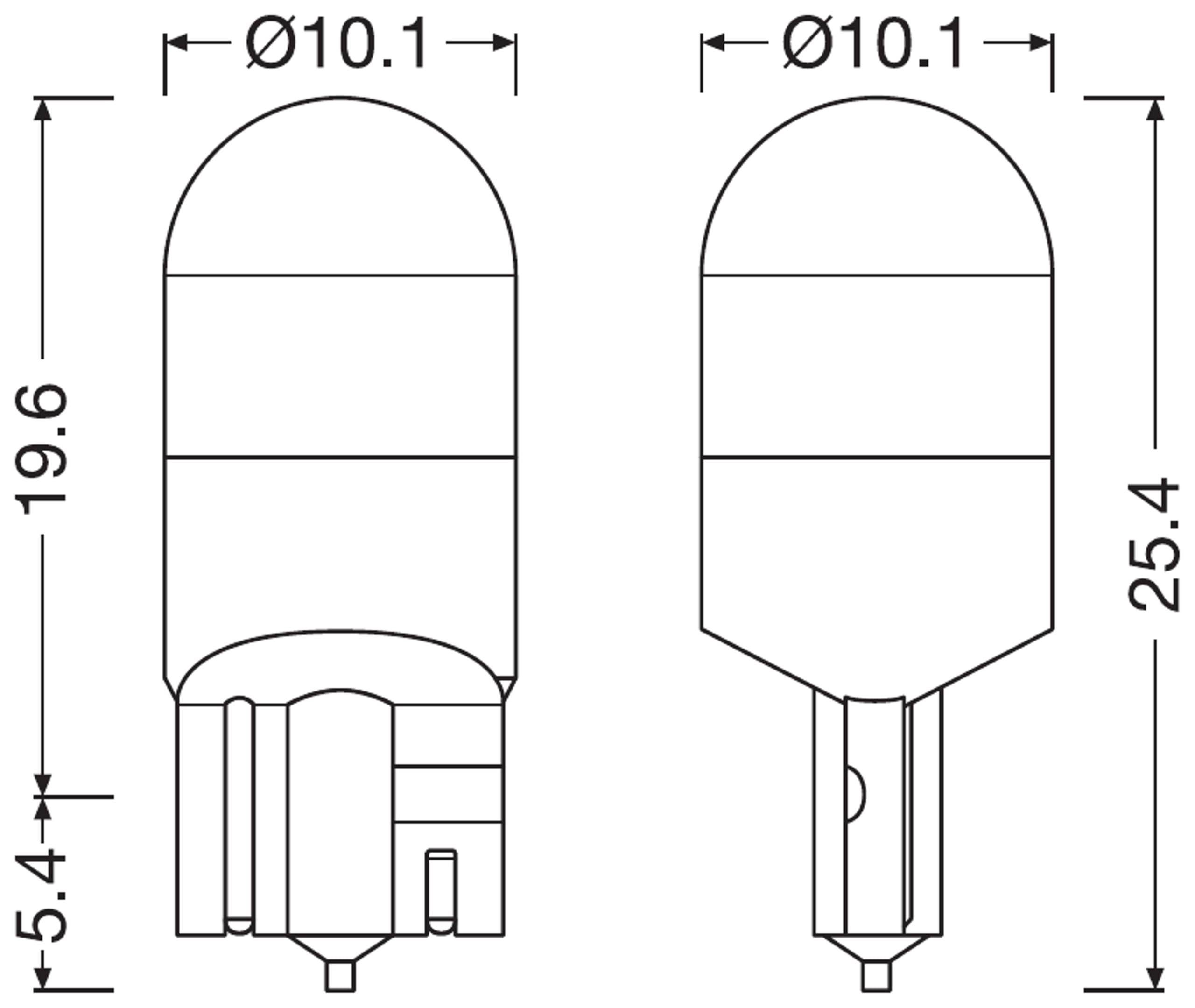 OSRAM LEDriving SLT ≜ W5W, 24V, Lampy sygnalizacyjne do samochodów ciężarowych, terenowe, non ECE, 2 lampy