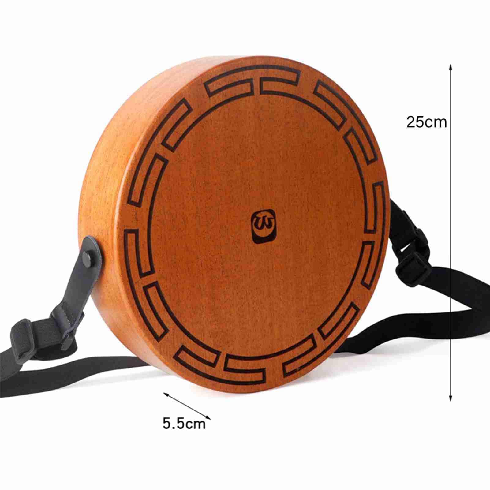 HUIOP Cajon Drum Drum Instrumento de percusión de Tambor de Mano Plano de 2 Tonos con Correa Ajustable y Bolsas de Almacenamiento Tambor Octogonal portátil para Principiantes