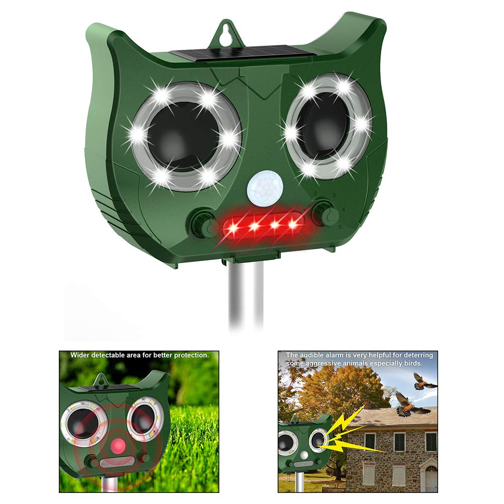 Buy Ysoom Solar Animal Repellent Solar Cat Repellent Ultrasonic