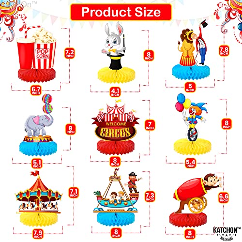 Image of KatchOn, Carnival Centerpieces for Tables Decorations - Pack of 9 | Circus Theme Party Decorations | Circus Table Decorations | Carnival Theme Party Decoration | Carnival Birthday Party Supplies