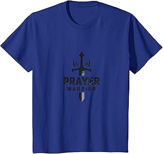 Religious Prayer Warrior for Men | Spiritual Strength T-Shirt