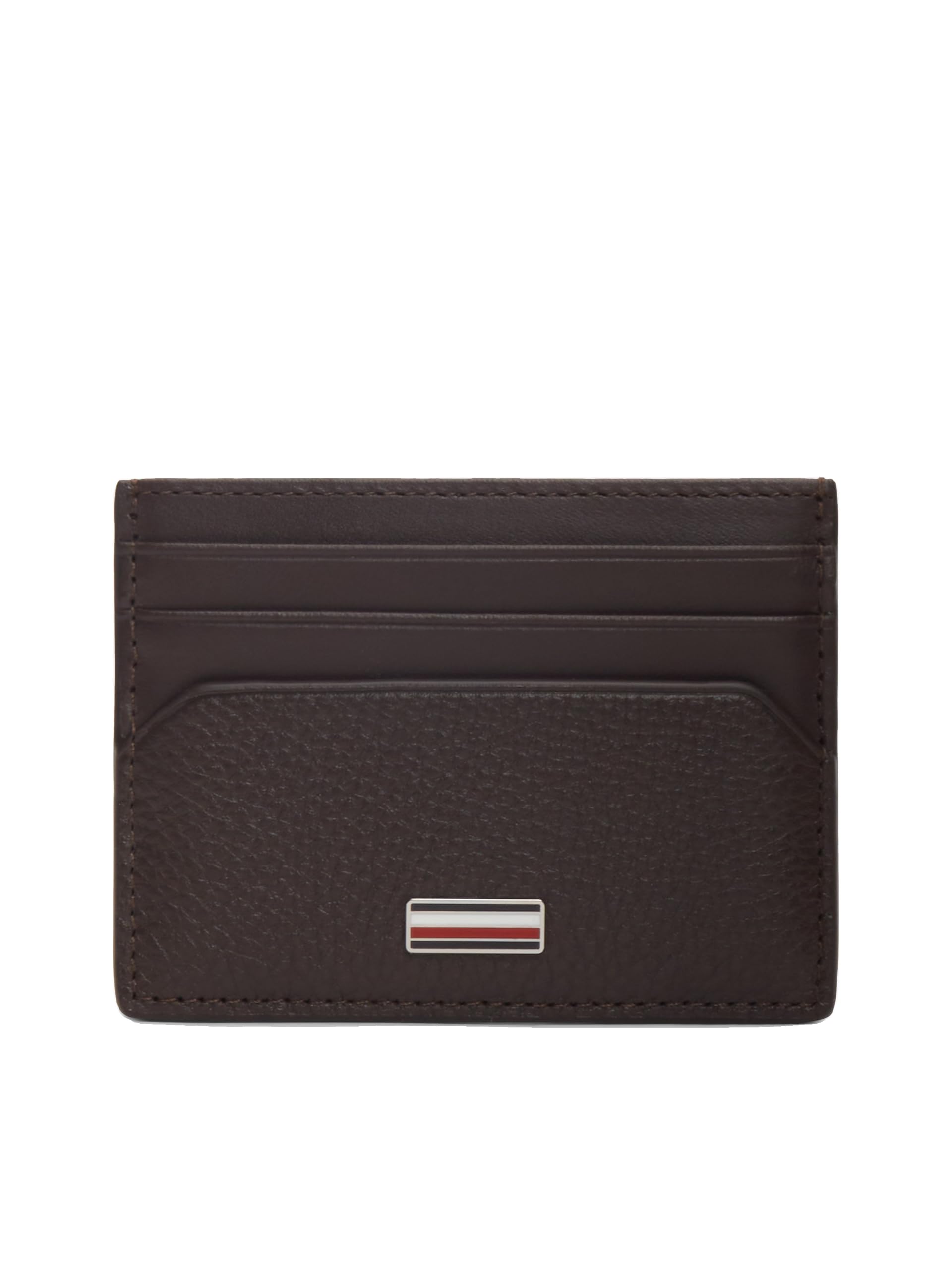 Tommy Hilfiger Men Th Central Cc Holder AM0AM14494 Cardholder, Brown, One Size