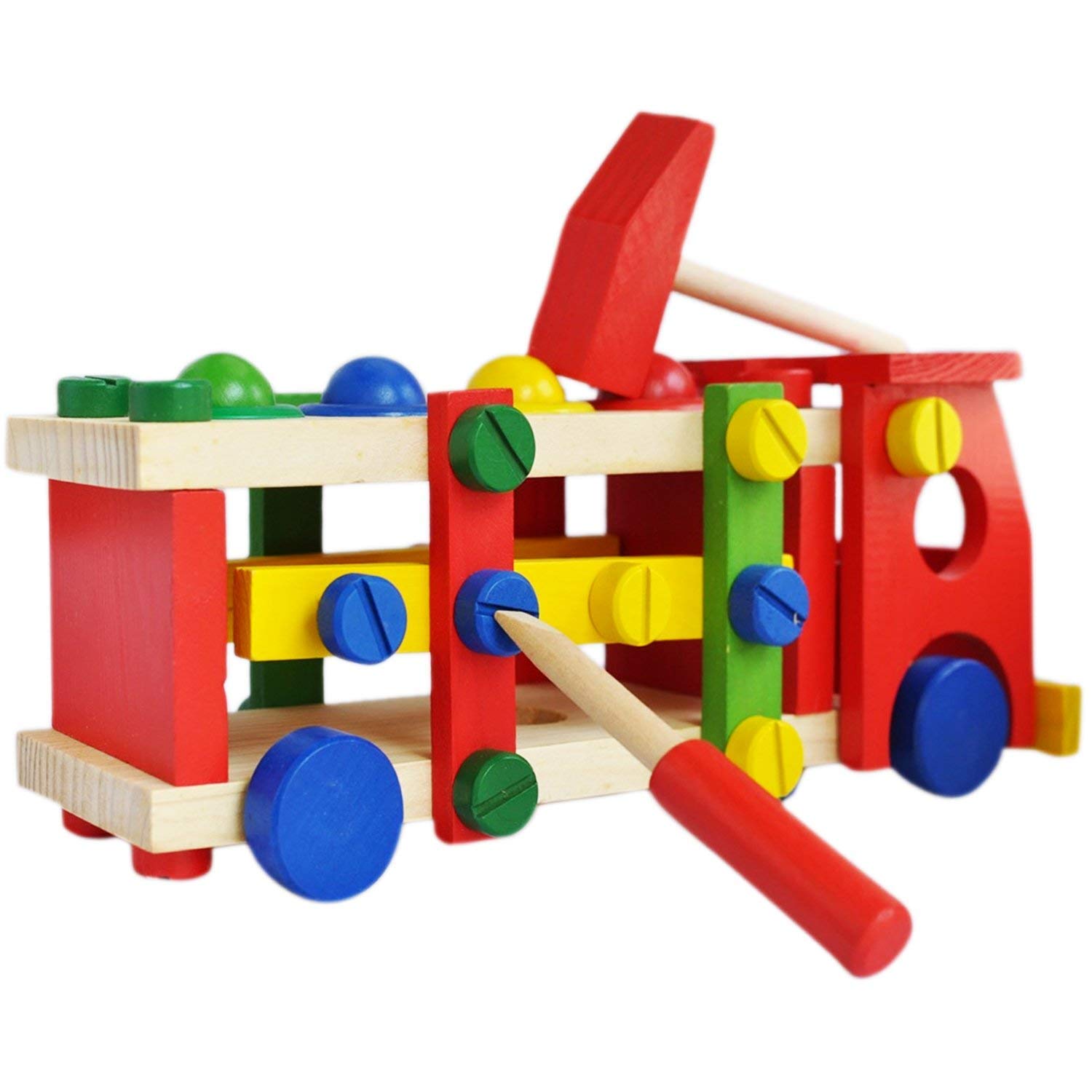 Generic Wooden Truck Building Blocks, Multicolour, 3 years and above, 36 Pieces (B07P91DKNB) Amazon Price History, Amazon Price Tracker