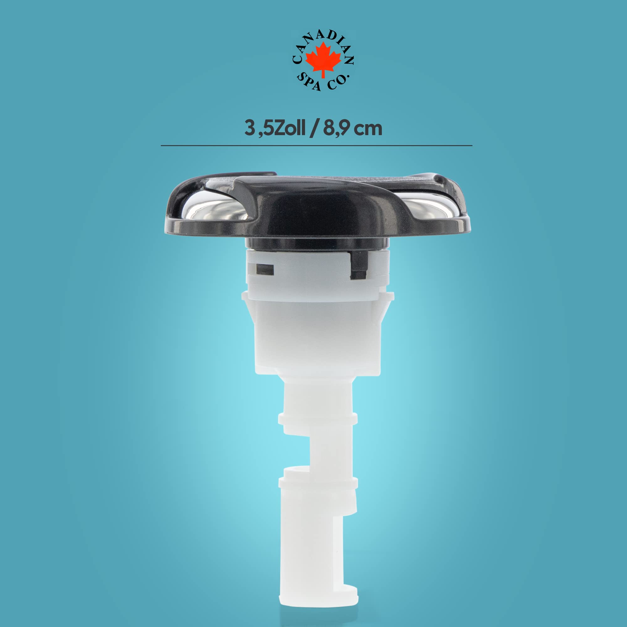 CANADIAN SPA CO. Jet Directional Medium, Hurricane, diametro 3,5 pollici, ugelli direzionali, 4 misure, Whirlpool