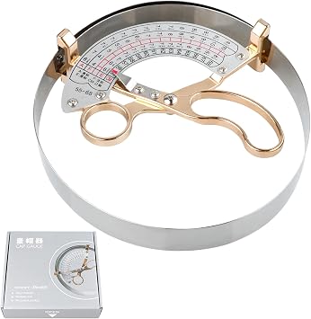 Hat Ruler Measuring Tool Practice Scale Accurate for Hat Size Ring Compass Ruler Hat Light Weight Type for Hat Cap, L