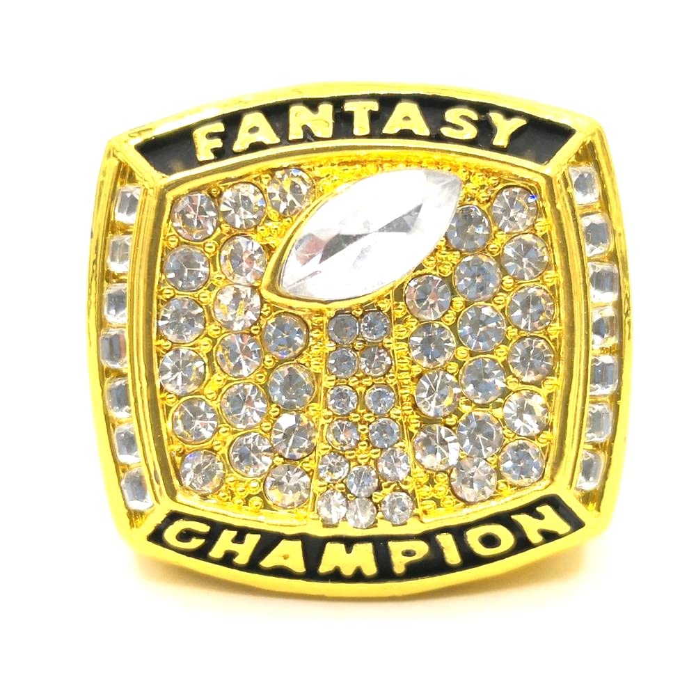 TUOYU Customize Fantasy Football Championship Silver Gold Rings Trophies