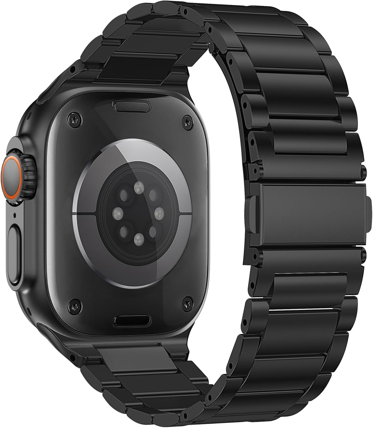 Anlinser Metal Bands Compatible with Apple Watch Band 49mm 46mm 45mm 44mm 42mm for Women Men, Stainless Steel Business Strap for iWatch Ultra 3/2/1 SE Series 11 10 9 8 7 6-1 (Black) - Image 8