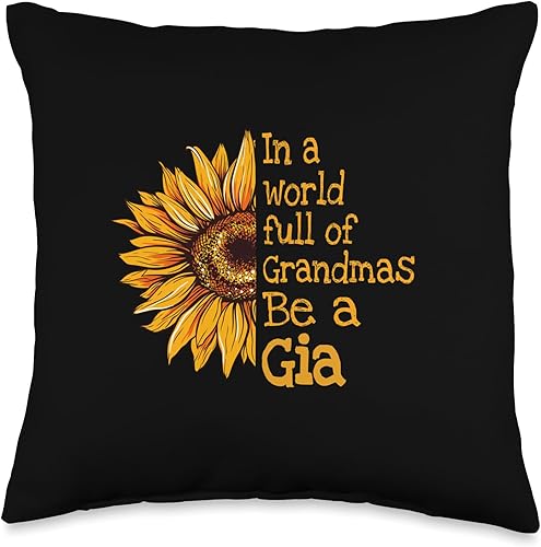 Unique Christmas Birthday Mother's Day Gifts Shop In A World Gia Special Grandma - Almohada de 16 x 16 pulgadas, multicolor