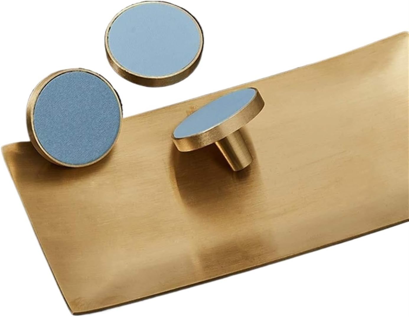 Furniture Handles for Cabinets and Drawers Door Knobs Kitchen Cupboard Wardrobe Pulls Decorate Wall Hanging Hooks (Color : Blue, Size : 22mm)