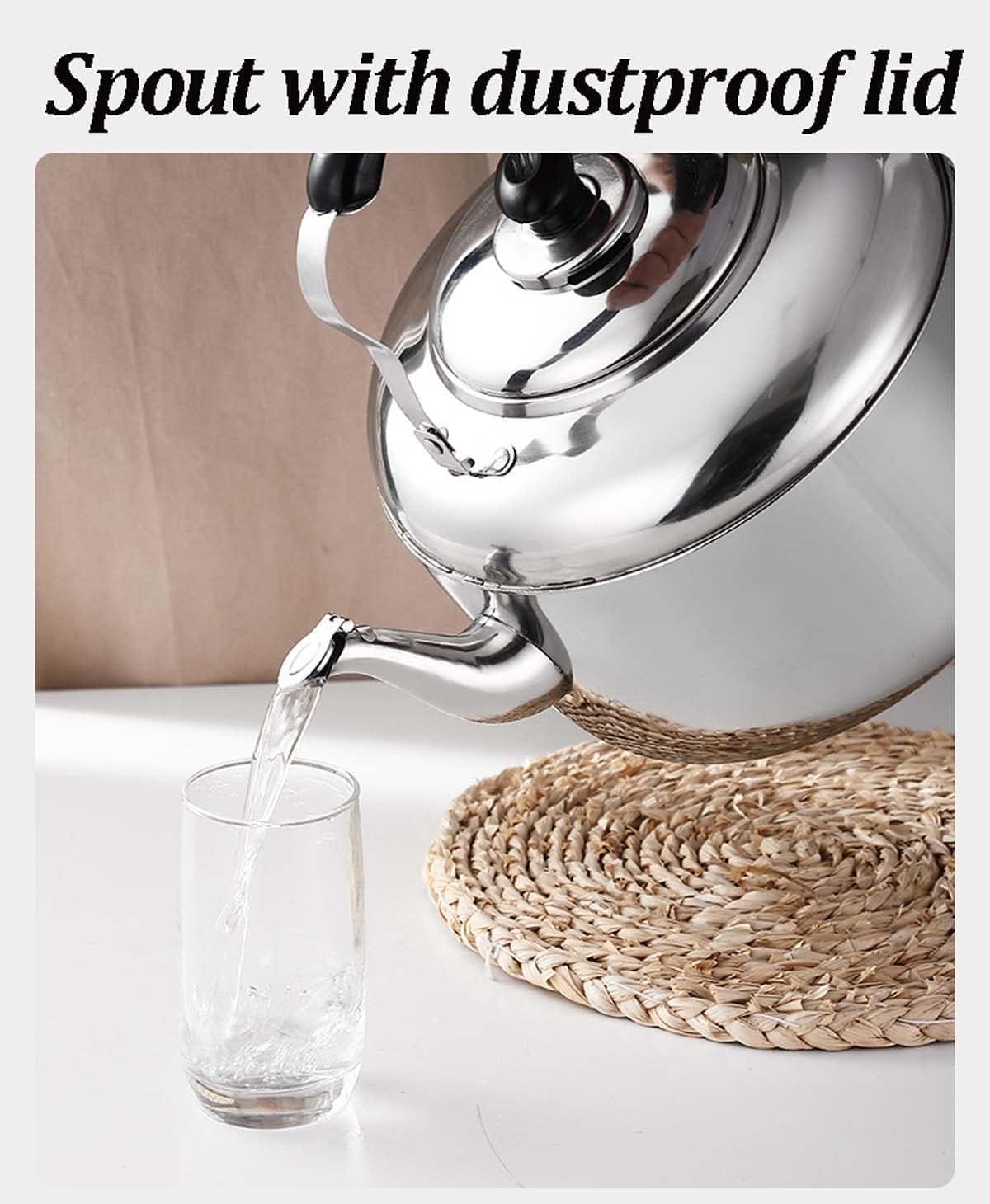 Kettle, Retro Teapot Whistling Kettle Gas Stove Induction Cooker Universal Hot Water Boiler Tea Pot