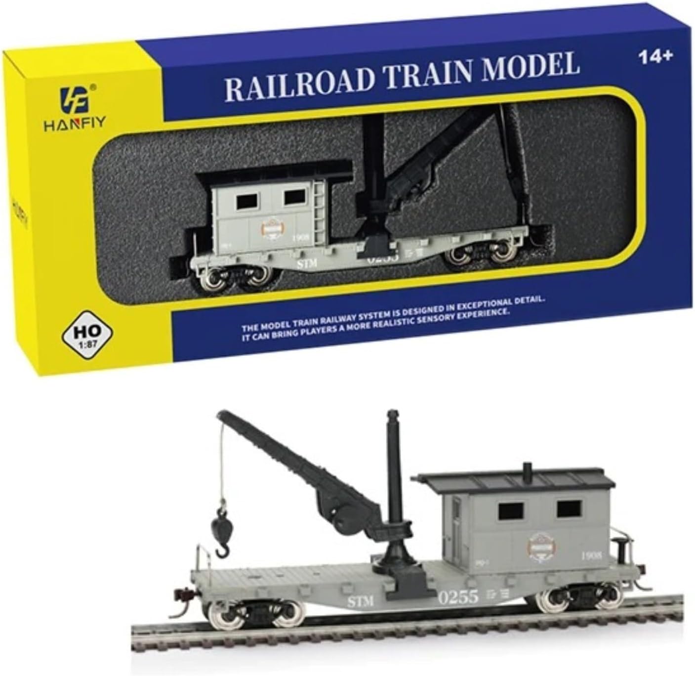 HTLNUZD 1/87 Model Train Set Narrow Gauge Model Railway Track, Nickel Silver Curved & Turnout Tracks, Perfect for Hobbyists & Train Collectors Premium Gift (96100)