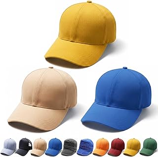RED WIND Cotton Unisex Plain Baseball Caps for Men and Women | Adjustable Size |Casual Headwear for Daily Use and Outdoor ... Price In India