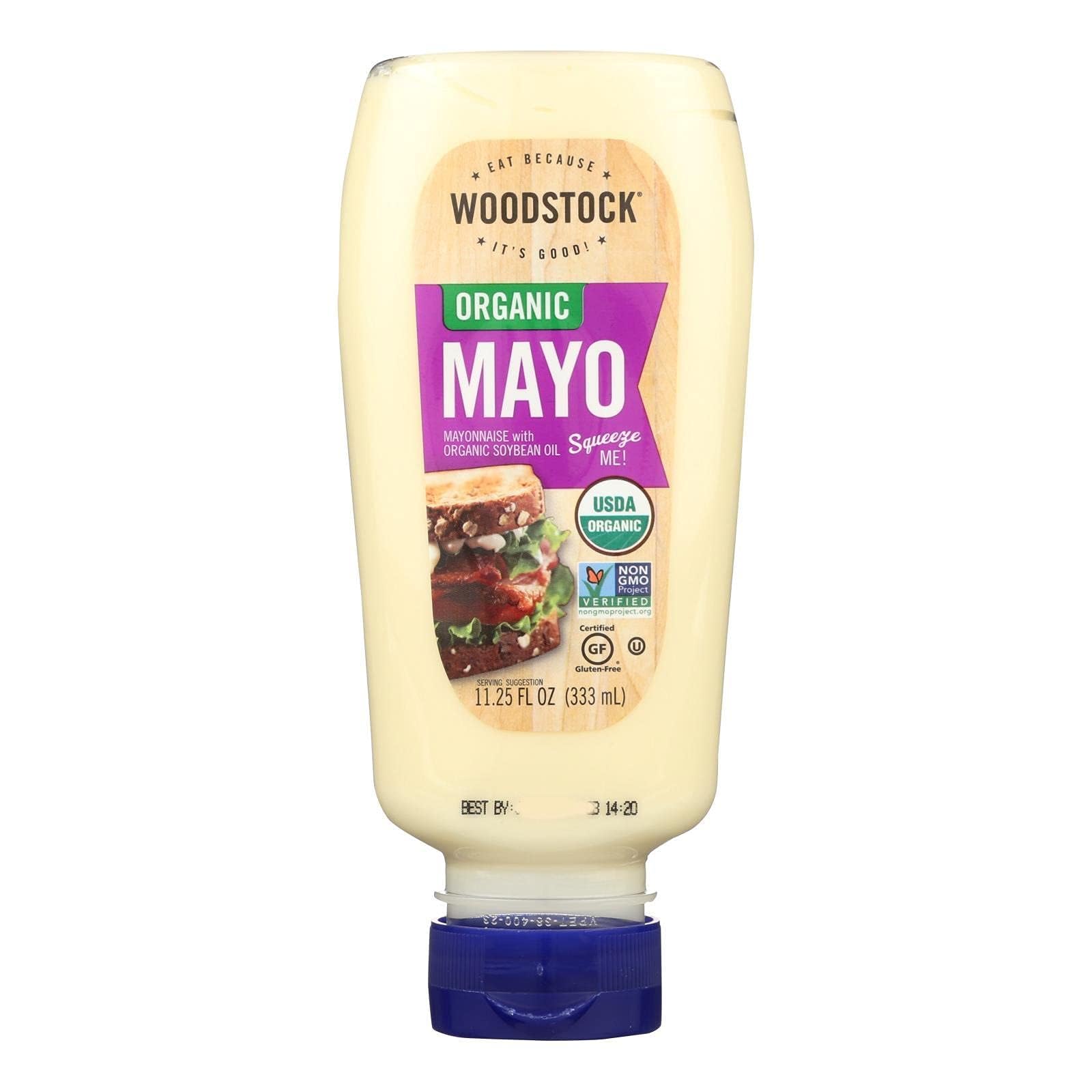 Woodstock Organic Mayonnaise - Squeeze - Case of 12 - 11.25 oz.
