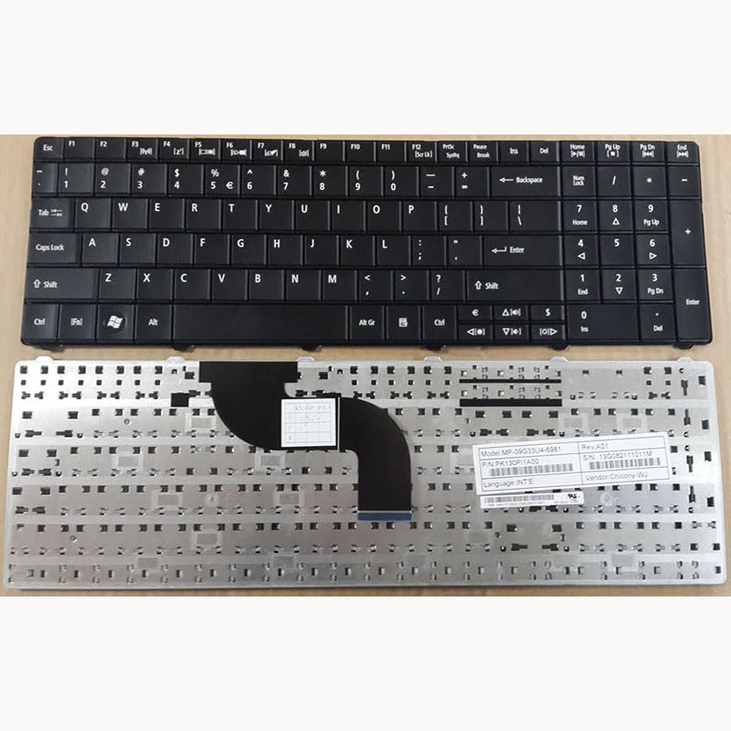 Replacement Laptop Keyboard for Acer Travelmate Timeline 8571T US Layout