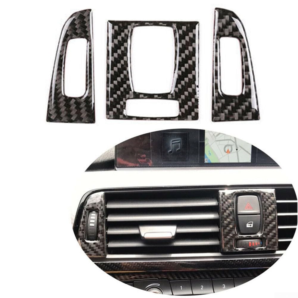 13 pezzi copertura per pannello interno in fibra di carbonio, rivestimento decorativo per interni per BMW Serie 3 4 F30 F34