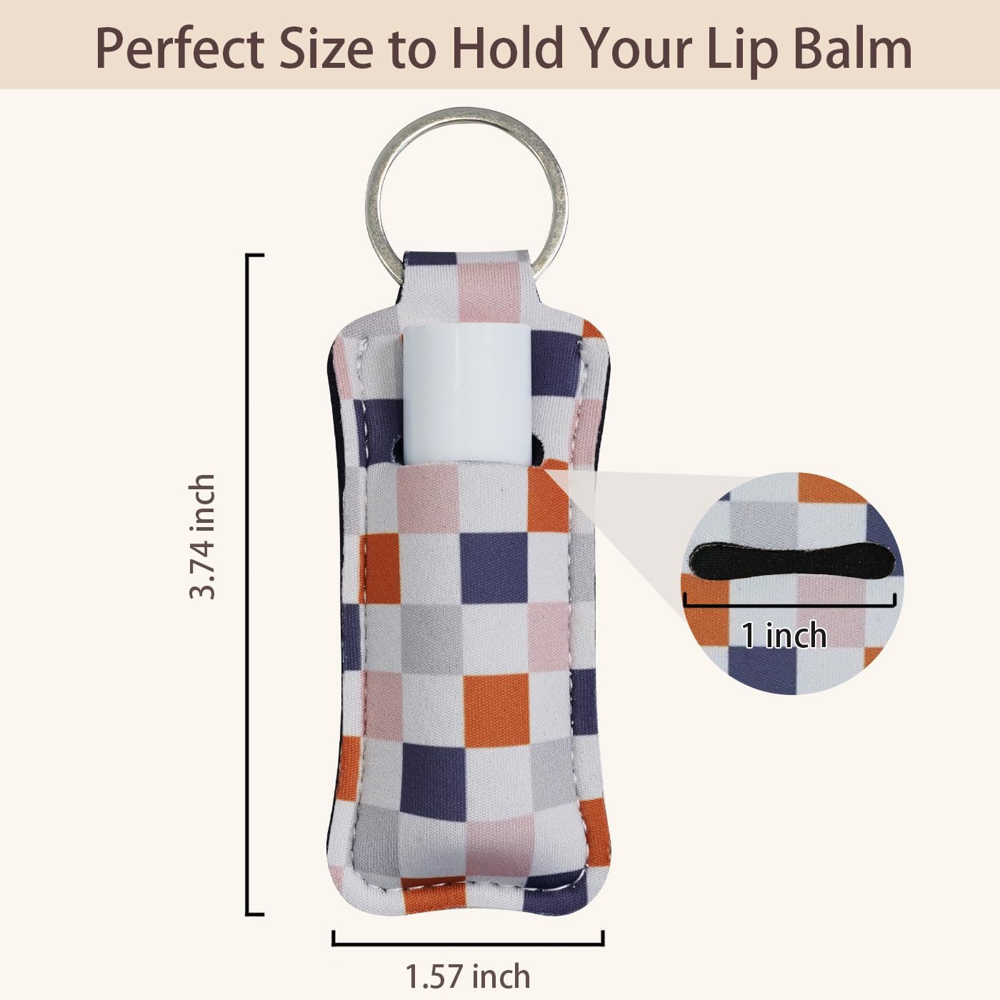 Cute Chapstick Holder Keychain for Women – Lip Balm & Lip Gloss Holder Keychain Accessories Gift, Purse Charm Clip - Image 6