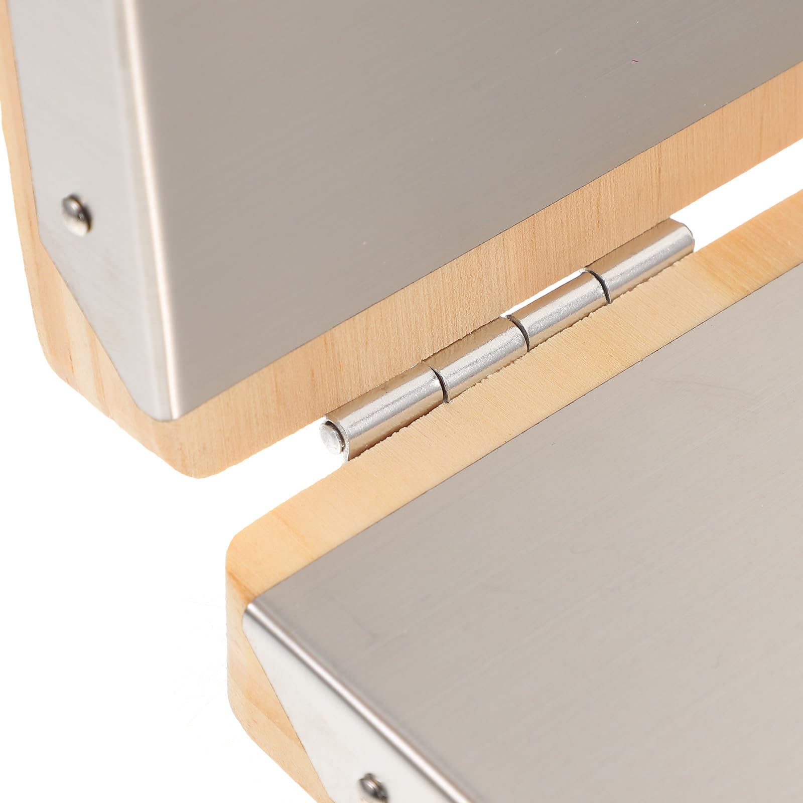 Molde para Prensar Masa de Acero Inoxidable y Madera para Empanadillas