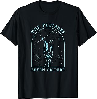 The Pleiades Boho Celestial Illustration for Women T-Shirt