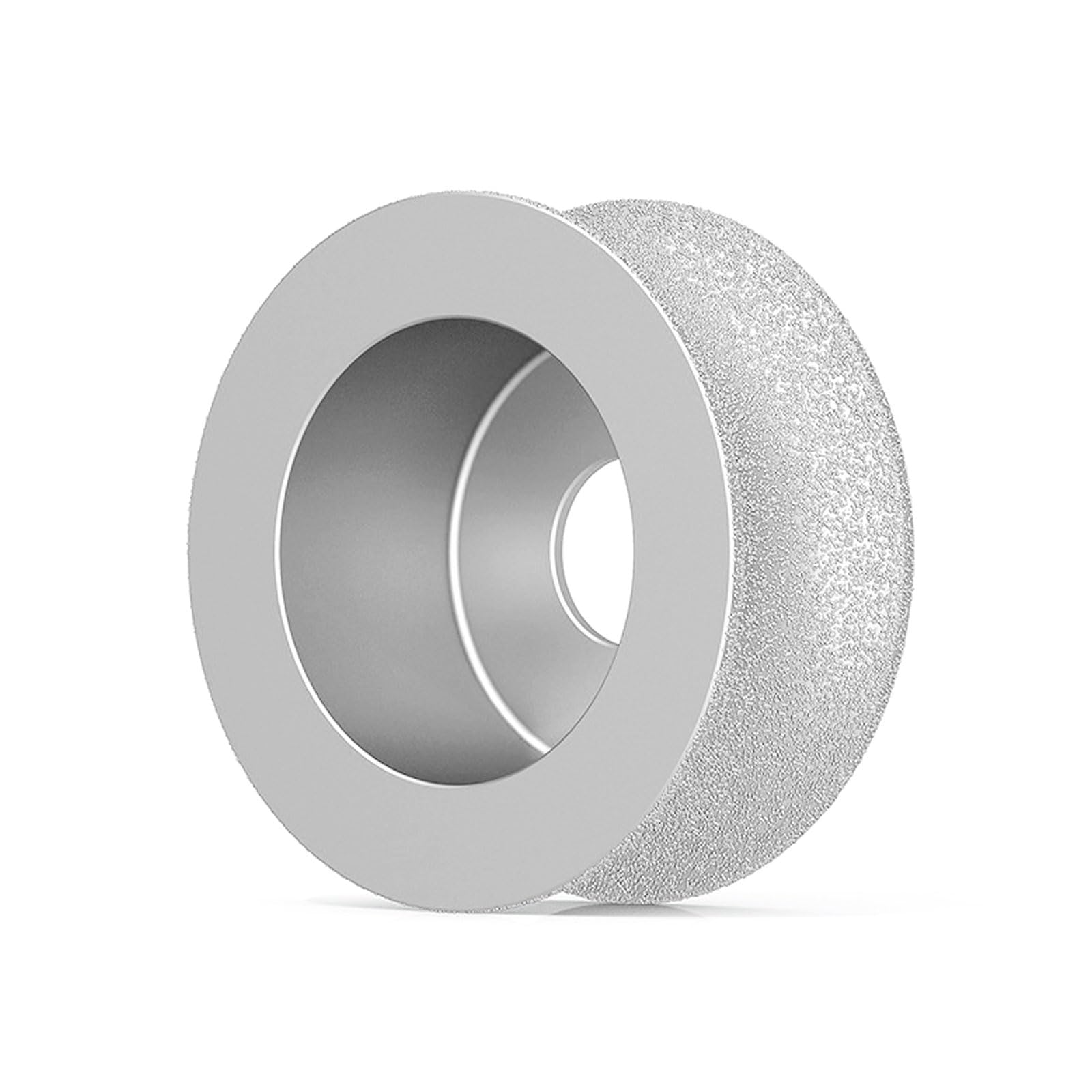 Mola Diamantata Brasata 7.3cm Diametro Esterno, Mola Abrasiva Concava Bagnato e Asciutto, Disco Abrasivo Pietra per Ceramica, Marmo, Granito, Vetro, Mola Naso Tondo Collegato Smerigliatrice Angolare