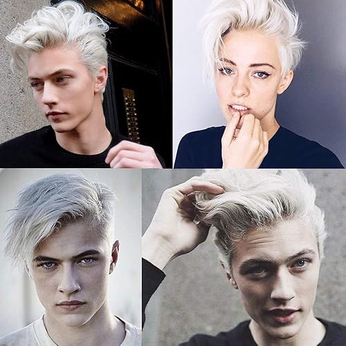 Miniatura 8 de Pomadas de cera de color blanco para el cabello, 7.06 onzas, material de cera natural para colorear el cabello, desechable, arcillas cenizas para