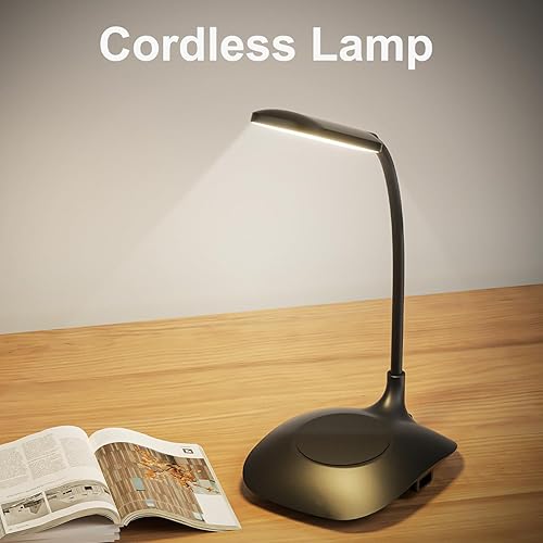 Miniatura 3 de Lámpara de escritorio LED con control táctil regulable, luz de escritorio de oficina, lámpara de oficina con cuello de cisne ajustable, lámparas de