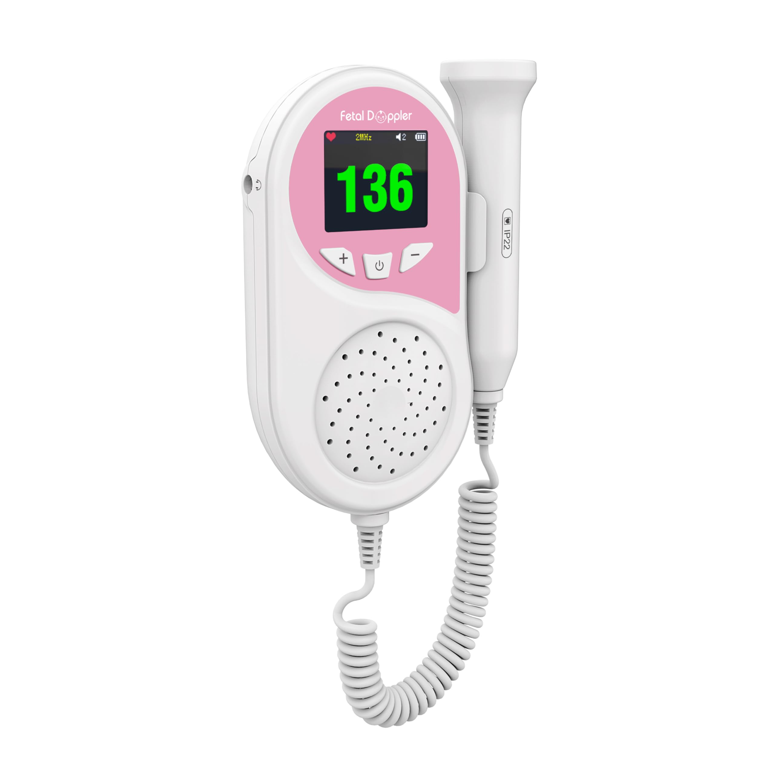 CONTEC CONTEC10B Portable Fetal Doppler Baby Heartbeat Monitor with LED Display, 2MHz Probe, Accurate FHR Detection for Pregnancy Monitoring at Home-picture-13