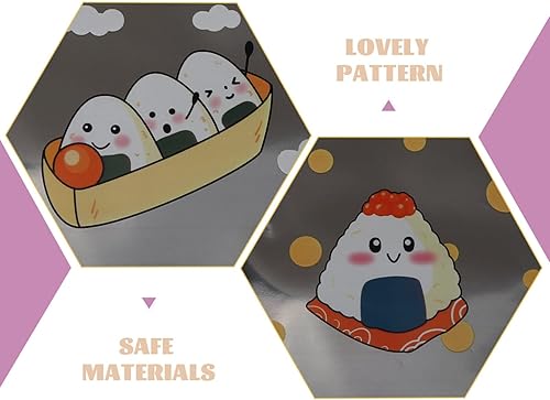 Miniatura 5 de Totority Sándwich triangular Onigiri Wrappers - 250 bolsas de sushi triangulares, bolsas de plástico para sushi, bolsas de sándwich de fácil desgarro