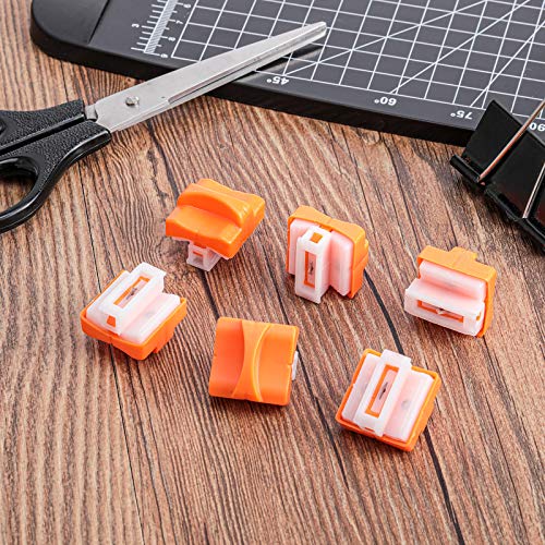 mudder 10 pieces paper cutter replacement blade cutting replacement blades refill for a4 black and white paper trimmerorange