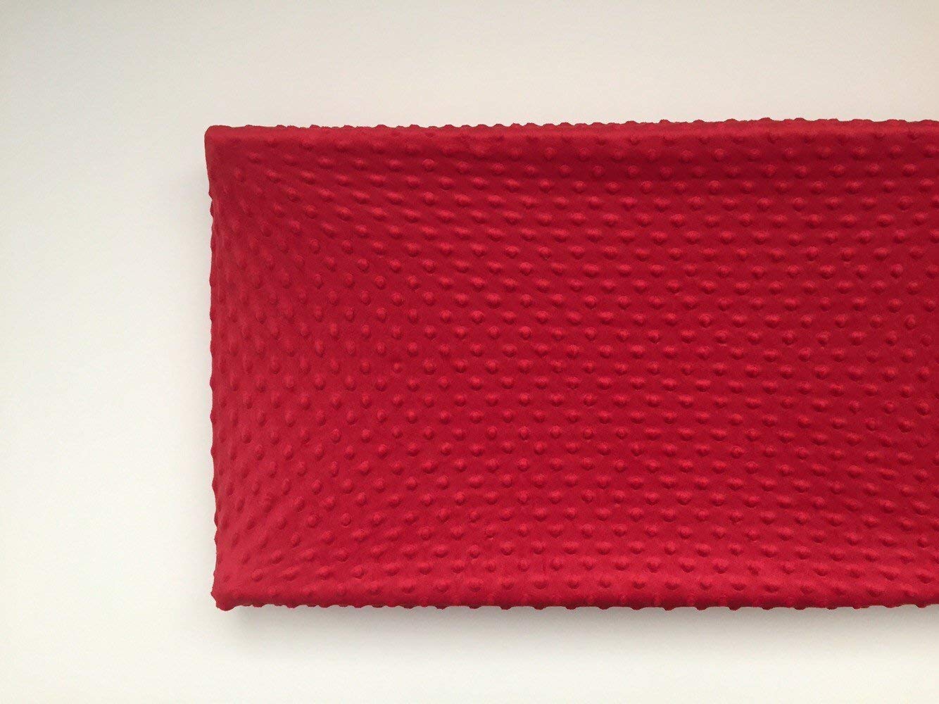 Changing Pad Cover Red Minky Handmade Products