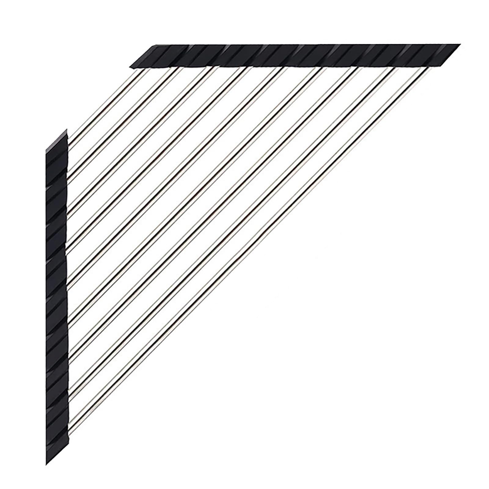 AhyuanRoll Up Dish Drying Rack Multipurpose Kitchen Dish Rack Roll Over The Sink Dish Drying Rack Portable Rolling Dish Drainer for Kitchen Sink RV Accessories (Black, 16.4''X9.4'')