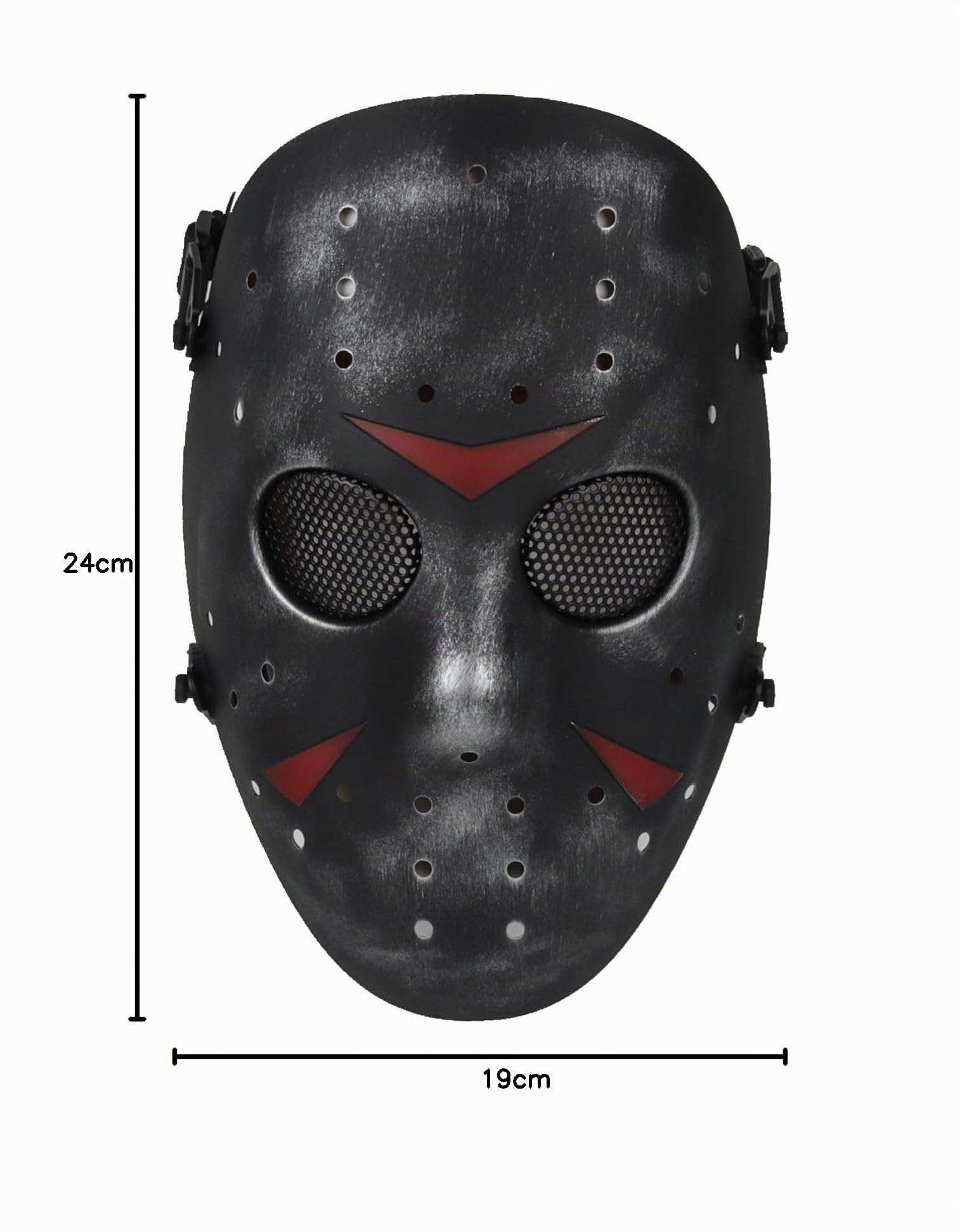 CS-Spiel Metal Mesh Mask Safeguard Vollgesichtsschutzmaske für Halloween Masquerade Cosplay Costume Party (Silber Schwarz)