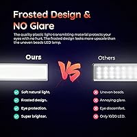 Vista 6 de LED Closet Light, 1 Pack 44 LEDs Under Cabinet Lights with 3 Color, Dimmable Indoor Motion Sensor Light, USB Rechargeable Battery Operated Lights