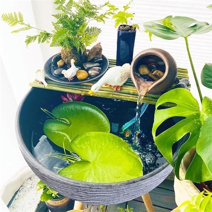 屋外屋内ガーデン植木鉢 セラミック金魚鉢 水槽 睡蓮鉢 蓮大水槽 蓮鉢 