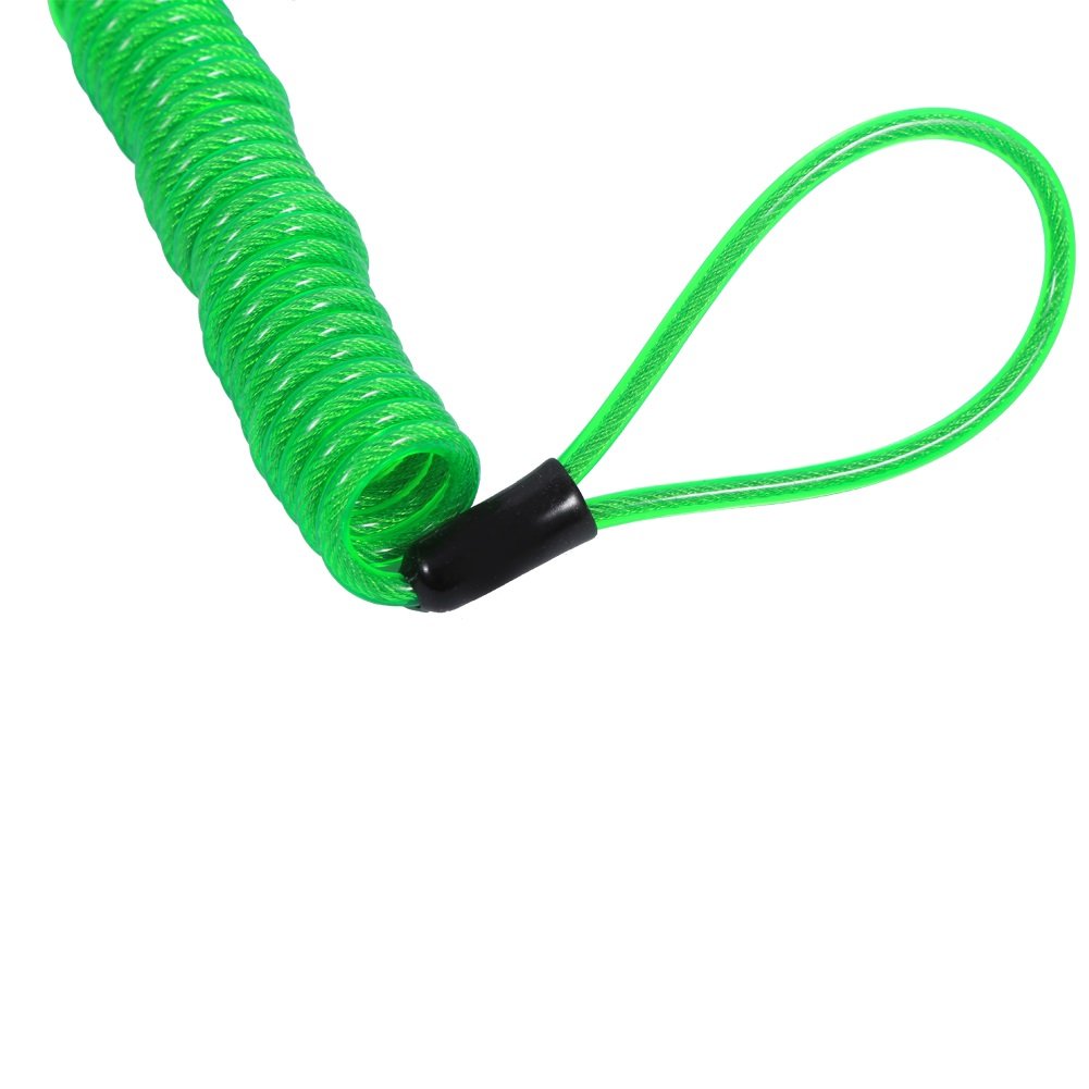 Lot De 4 Cordes De Rappel Antivol Pour Frein à Disque - Câble Spiralé Multicolore Pour Moto Ou Vélo