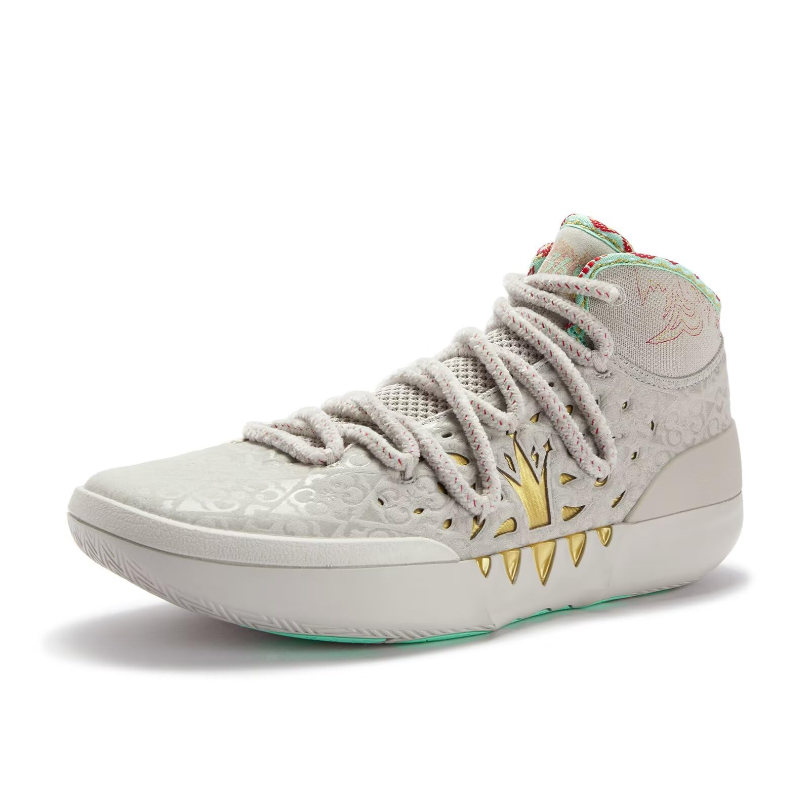 361° Joker 2 Nikola Jokić Basketball Shoes for Men high top Breathable Outdoor Sneakers Cushioning,Joker 2 GT Anti Slip Practice Sports Shoes for Teens and Adults,Zapatillas de baloncesto Hombre 672611104-12 Joker 2 Holiday High 6.5 Women/5 Men