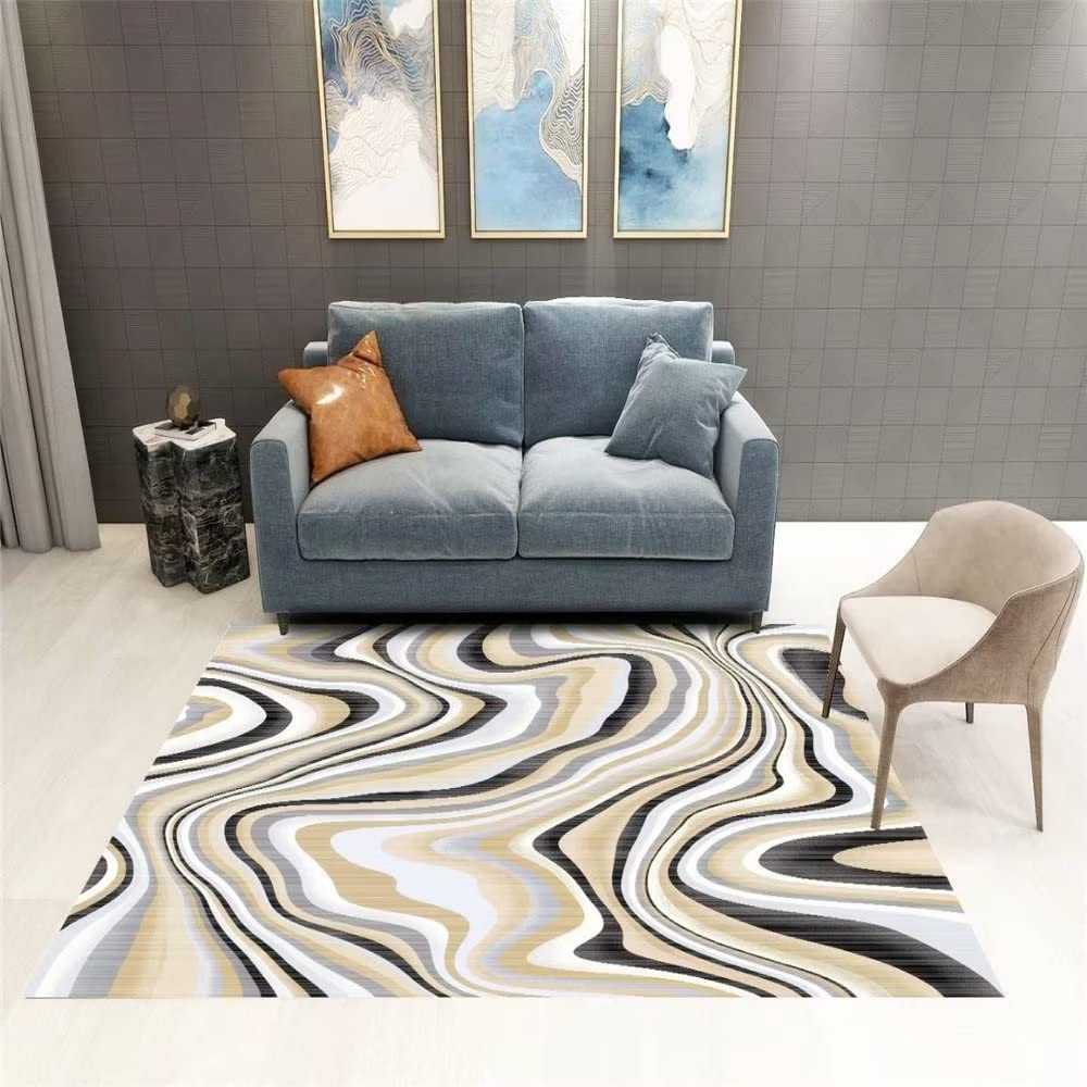 Tapis de salon à motifs abstraits pour réchauffer une chambre ado garçon