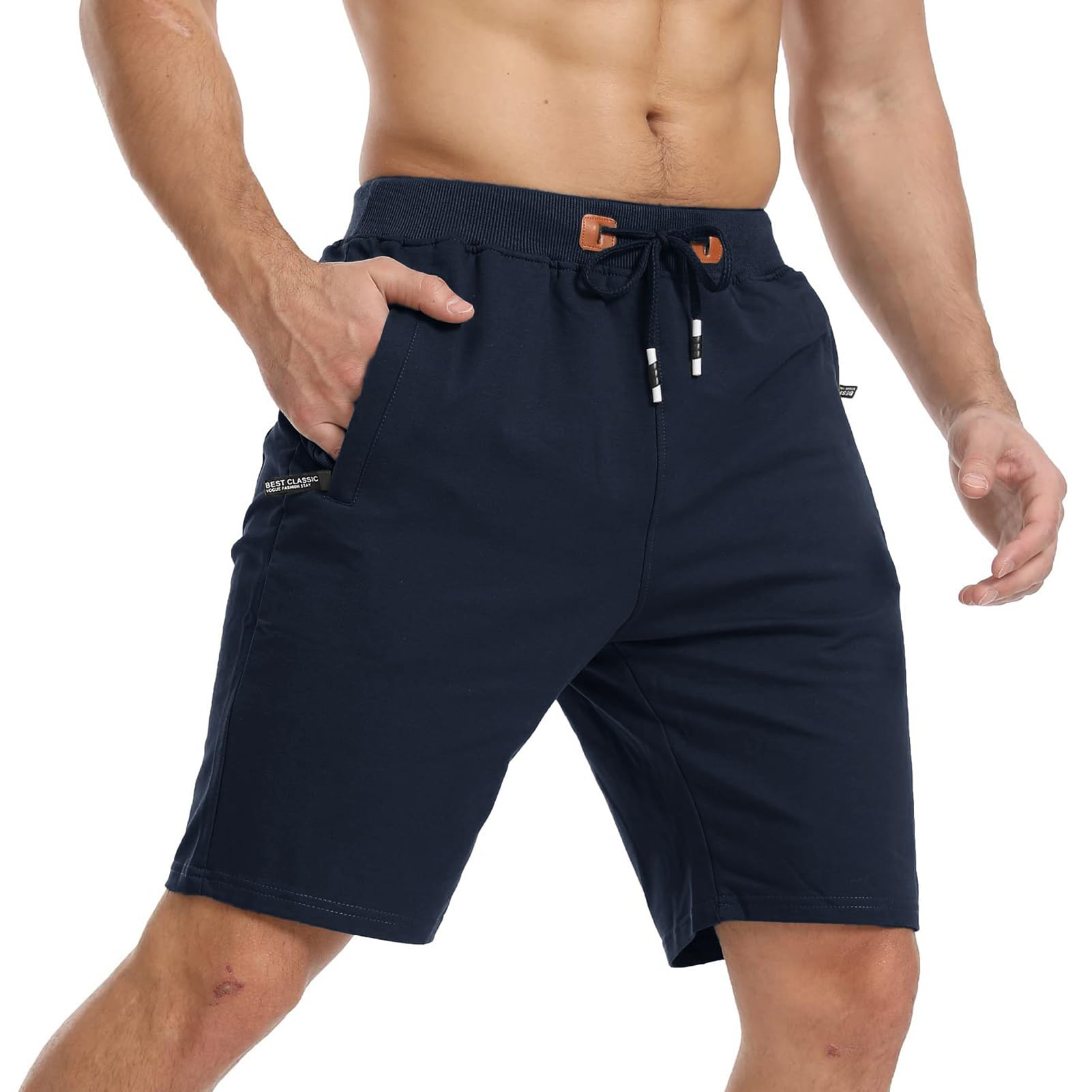 Rayson Short Décontracté pour Homme D'été Sport Shorts et Bermudas Homme avec Cordon Poches Casual Randonnée Pantalon Court