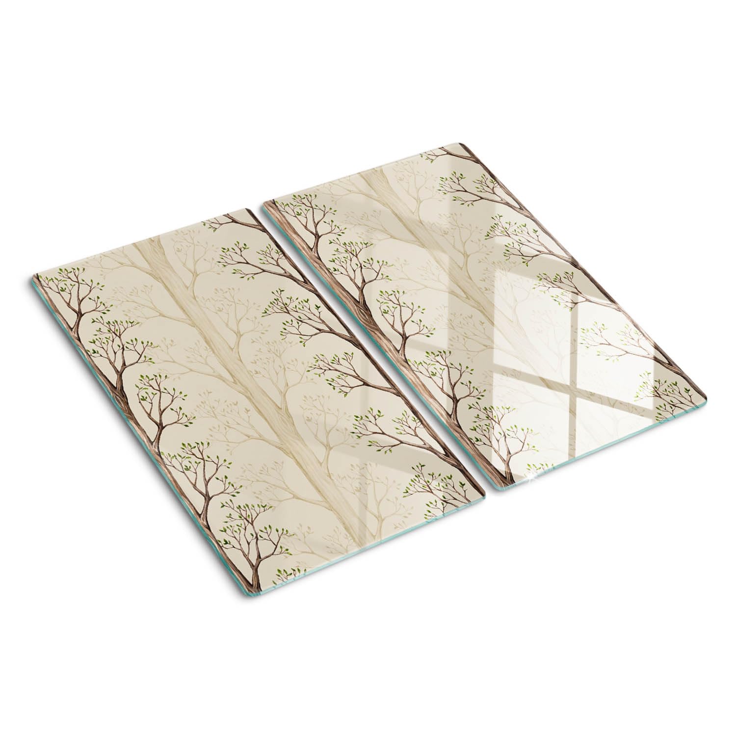 Planche en verre trempé 2x30x52 cm de qualité supérieure avec bords polis