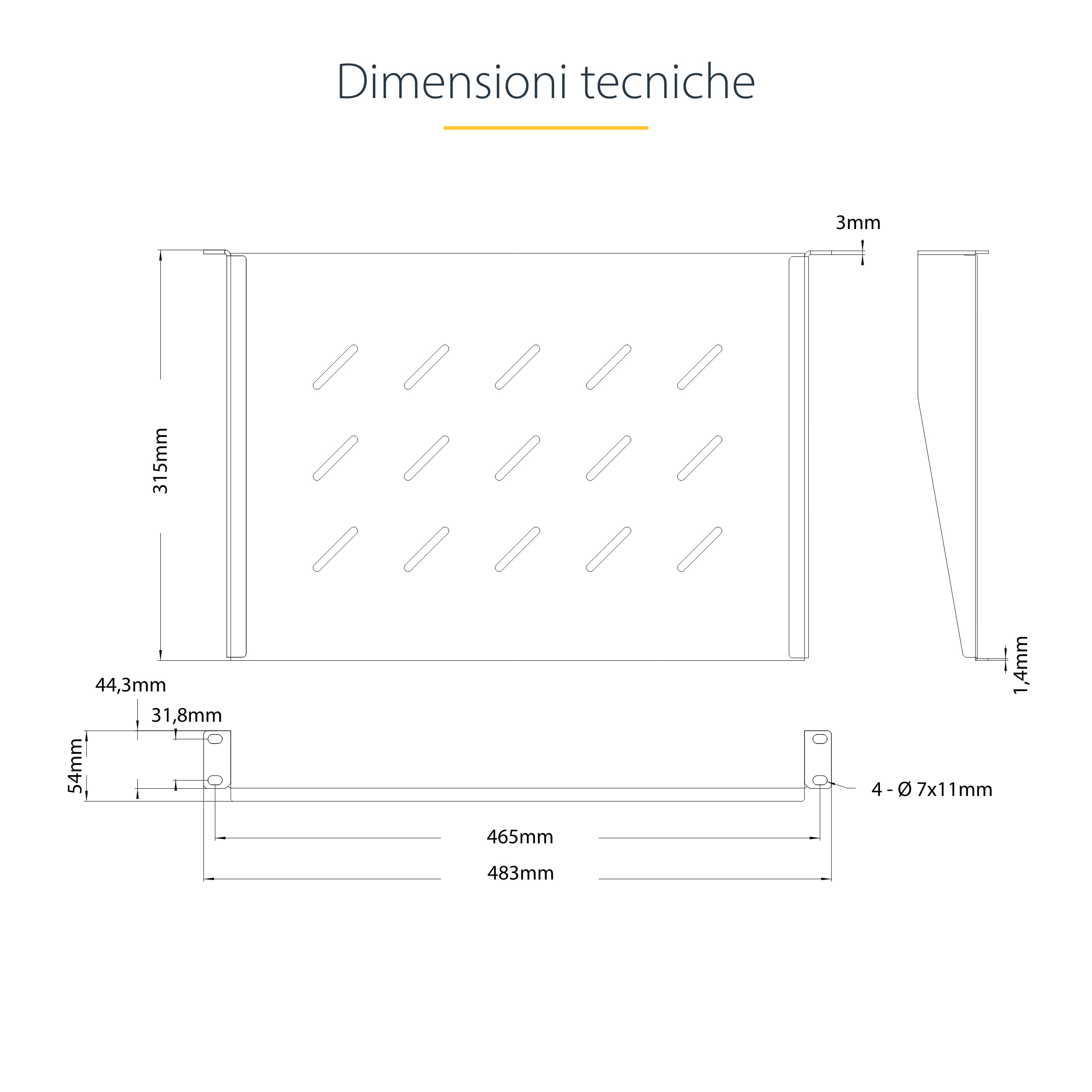 StarTech.com Ripiano Rack 19" 1U Ventilato, Mensola per Armadio di Rete 11,3kg 31,5cm
